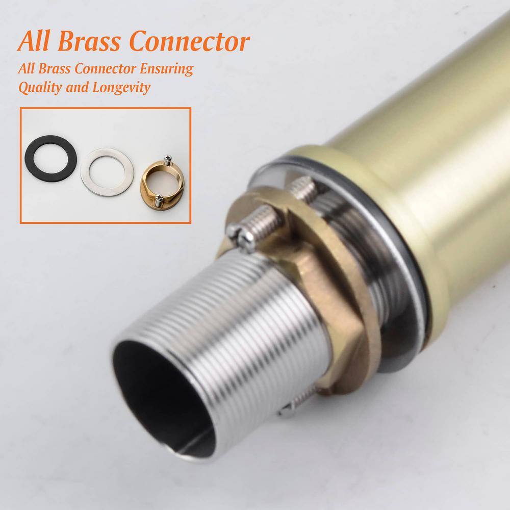 Brushed Gold Single Handle Vessel Sink Faucet