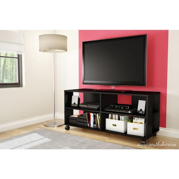 South Shore Jambory Pure Black Entertainment Center