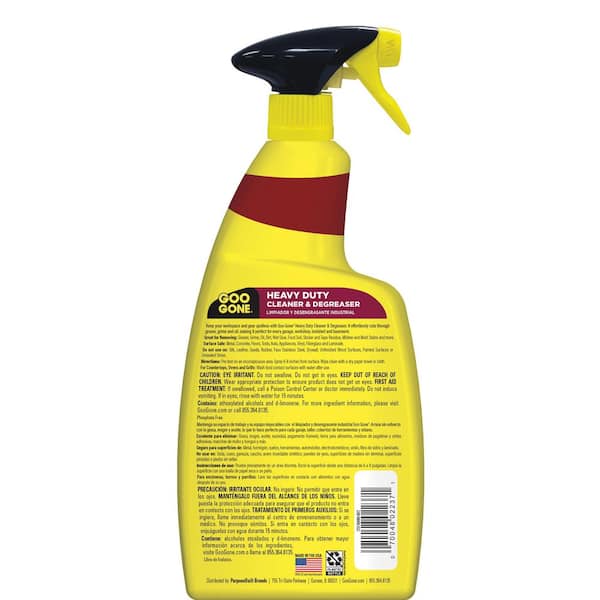 Goo Gone 32 oz. Heavy Duty Cleaner and Degreaser 2237 - The Home Depot