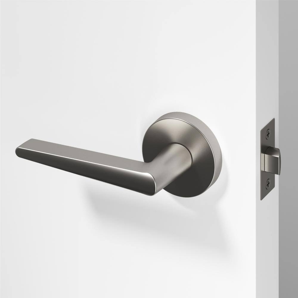 Halo Metal Brushed Nickel Passage Hall/Closet Flat Door Handle with Round Rosette price history on PriceWatchPro