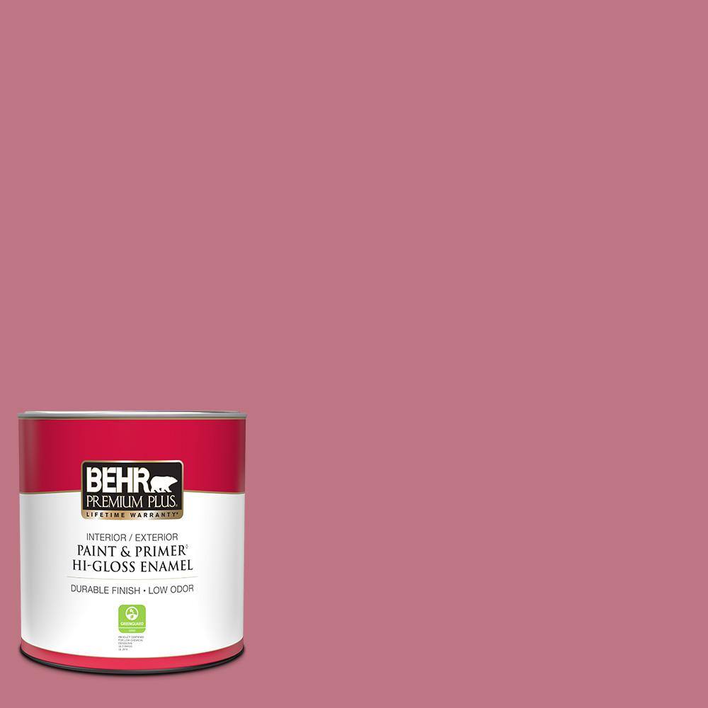 Reviews for BEHR PREMIUM PLUS 1 qt. 110D4 Rosily HiGloss Enamel