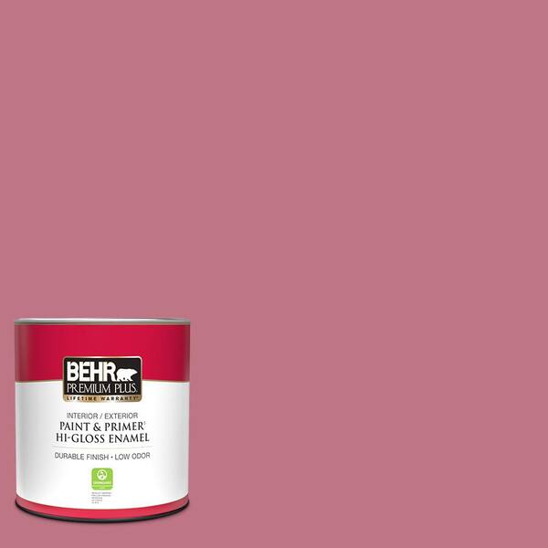 Reviews for BEHR PREMIUM PLUS 1 qt. 110D4 Rosily HiGloss Enamel