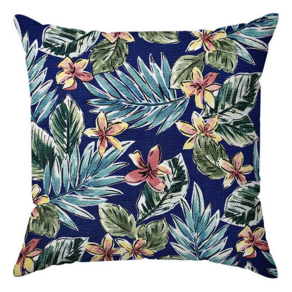 18 in. x 18 in. Outdoor Multi-Printed Recyled Polyester Throw Pillow