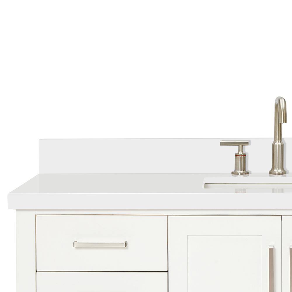 Magnolia 55" White Quartz Top Single Basin Vanity