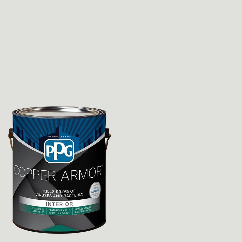 COPPER ARMOR 1 gal. PPG1009-1 Tundra Frost Eggshell Interior Paint ...