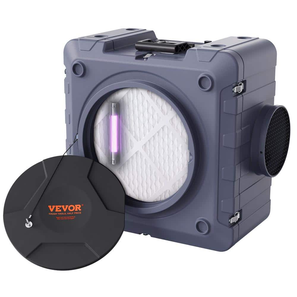 Air Scrubber with 3-Stage Filtration 96 sq. ft. HEPA - Type Air Scrubber in Gray with Portable price history on PriceWatchPro