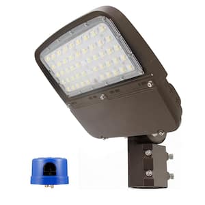 150-Watt Equivalent Integrated LED Bronze Weather Resistant Dusk to Dawn Area Light, 5000K (75W/100W/150W) 145LM/W, IP65