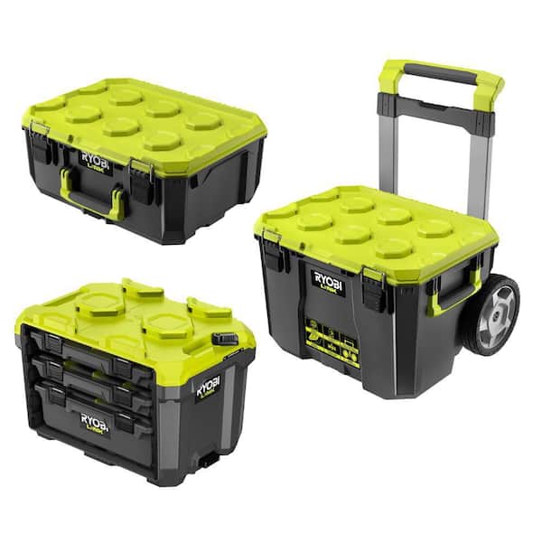 RYOBI LINK 22.2 in. Rolling Tool Box with LINK Medium Tool Box and