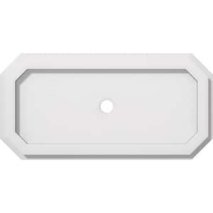 1 in. P X 16 in. W X 8 in. H X 1 in. ID Emerald Architectural Grade PVC Contemporary Ceiling Medallion