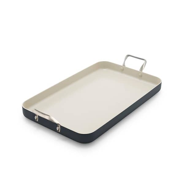 Rio 18" x 11" Ceramic Nonstick Double Burner Griddle Pan