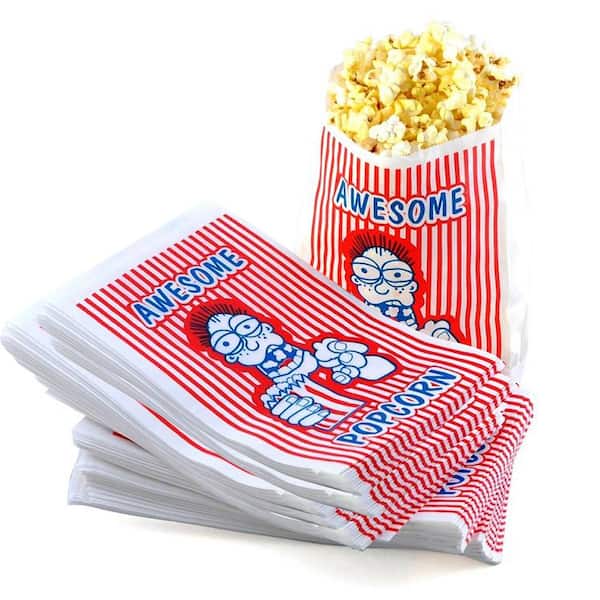 GREAT NORTHERN Premium Grade Movie Theater Quality 2 oz. Movie Theater Popcorn Bags (Set of 100)