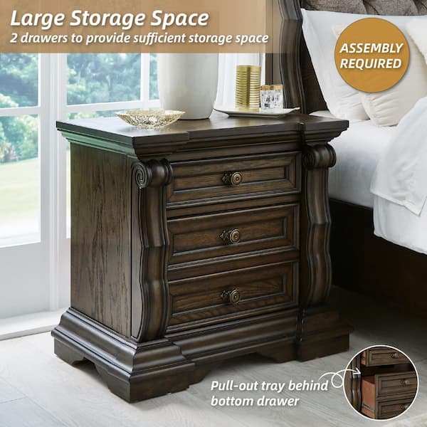 Signature DESIGN BY ASHLEY Maylee Natural Brown 3 Drawer