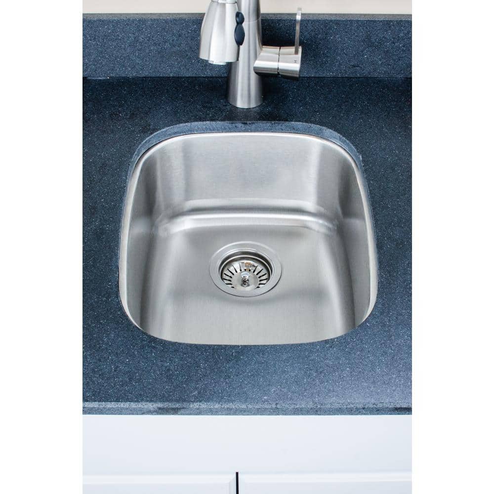 Craftsmen Series 15.25'' Brushed Stainless Steel Undermount Kitchen Sink