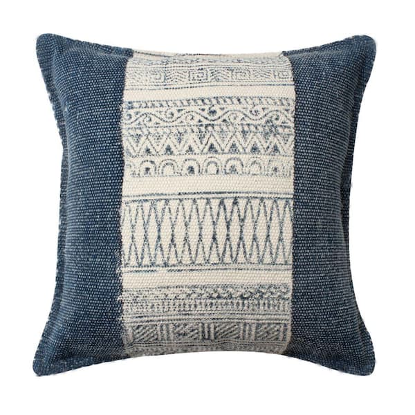 The Urban Port 18 x 18 Square Accent Pillows, Geometric Pattern