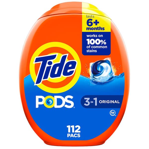 Tide Original Scent Liquid Laundry Detergent Pods (112-Count ...