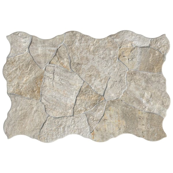Neptune Amber Matte Porcelain Stone Look Tile, 17 in. x 26 in. Floor and Wall (12.28 sq. ft. /Case)