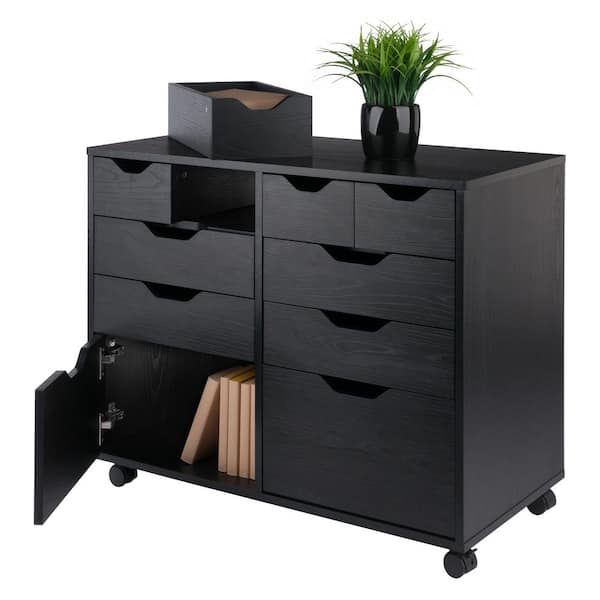 週末値下げ【美品】WoodDream＆Poweful worker ミノーセット WINSOME WOOD Halifax Black Cabinet with 4 Small and 4 Medium