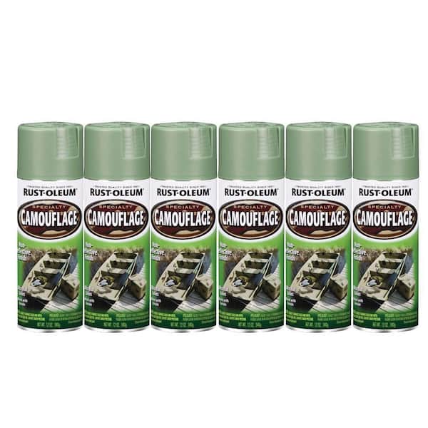 Rust-Oleum 12 oz. Specialty Camouflage Army Green Spray Paint (6-Pack)-DISCONTINUED