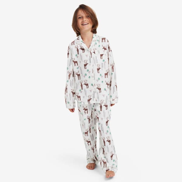 Company Cotton Family Flannel Unisex Button Down Pajama Set