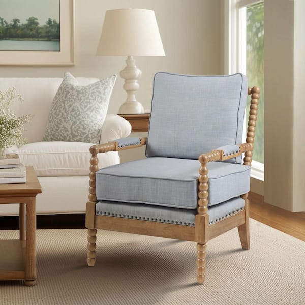 Sunnee Light Blue Modern Accent Arm Chair