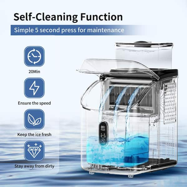 Portable Ice Maker,Ice selling Maker Machine for Countertop, Self-Cleaning Function