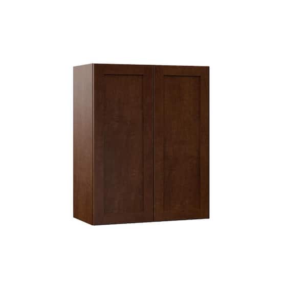 Hampton Bay Designer Series Soleste Assembled 24x30x12 in. Wall Kitchen Cabinet in Spice
