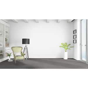 Delicate Flower  - Untouched - Gray 40 oz. SD Polyester Texture Installed Carpet