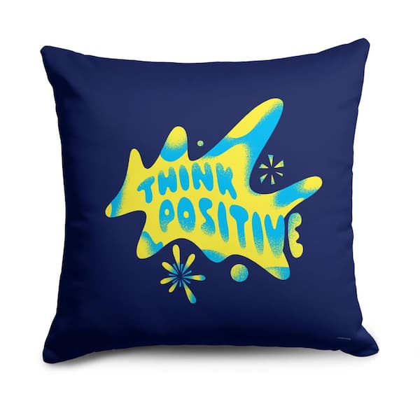 THE NORTHWEST GROUP Disney Inside Out 2 Think Positive 18 x 18 Printed Multicolor Throw Pillow