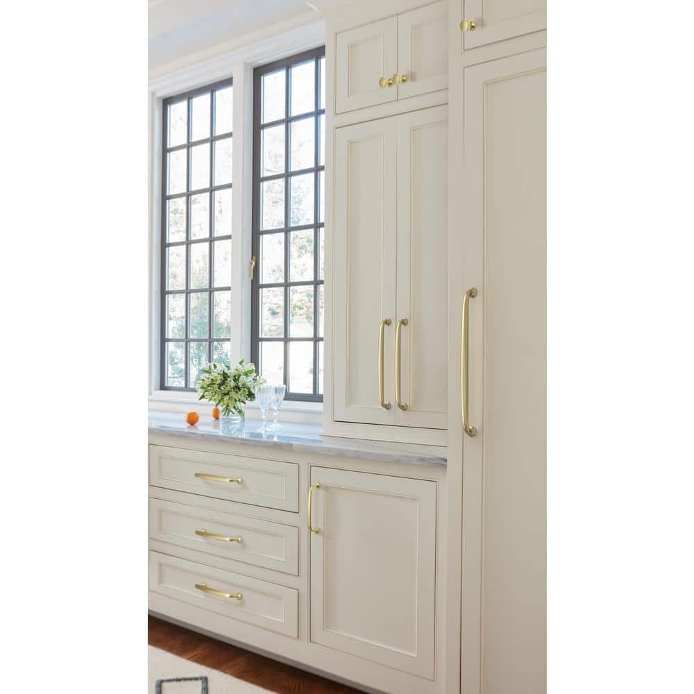 Golden Champagne 12-inch Polished Appliance Pull with Mounting Hardware