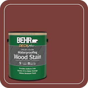 BEHR DECKplus 1 gal. #S170-7 Dark Cherry Mocha Solid Color