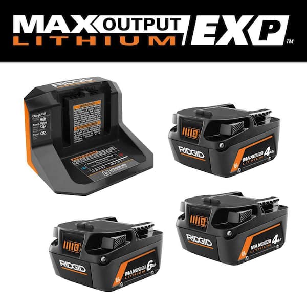 18V Starter Kit with (2) 4.0 Ah MAX Output Batteries and Charger with 6.0 Ah MAX Output Battery