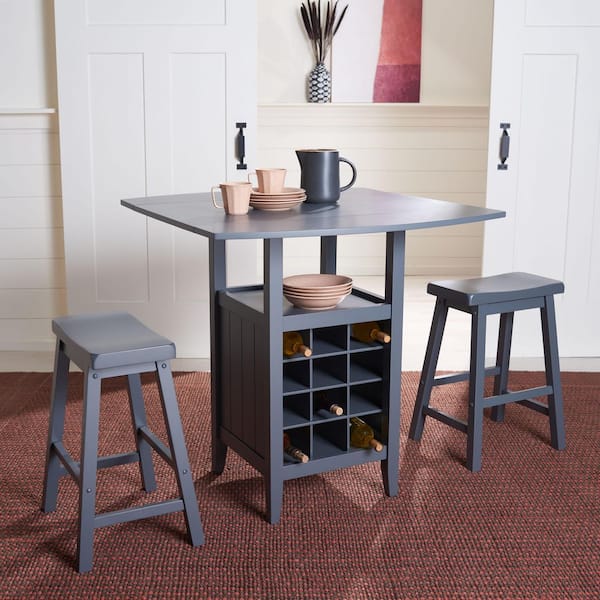 Casey 3-piece Gray Bar Table Set