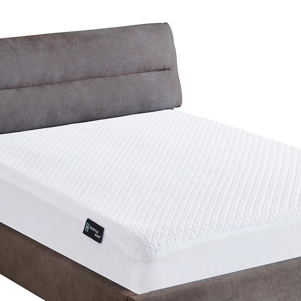 NexHome Polyester Waterproof King Mattress Cover Stretches up to 18 in. Deep