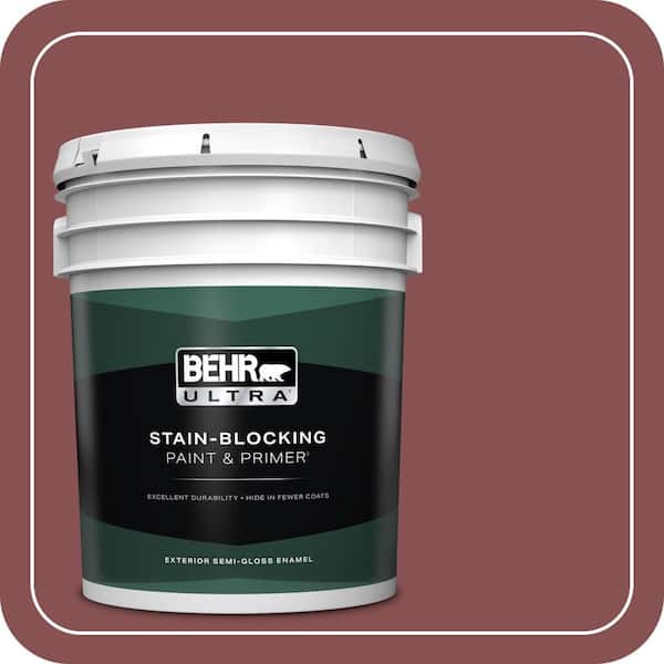 BEHR ULTRA 5 gal. #ECC-59-3 New Roof Semi-Gloss Enamel Exterior Paint & Primer