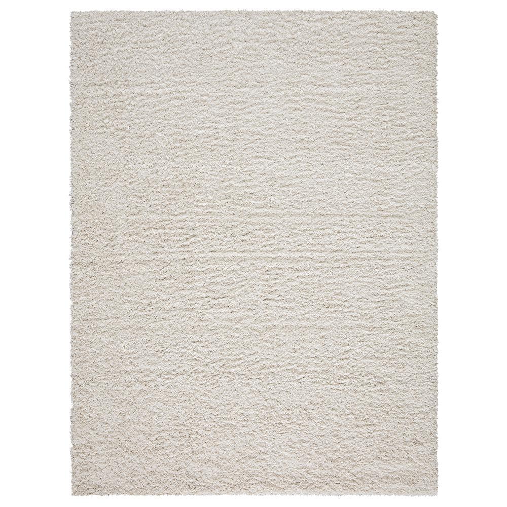 Ottomanson Pure Fuzzy Flokati Collection Non-Slip Rubberback Solid Design  2x3 Soft Sheepskin Indoor Runner Rug, 2' x 3' 3, Ivory FFR1062-2X3 - The  Home Depot