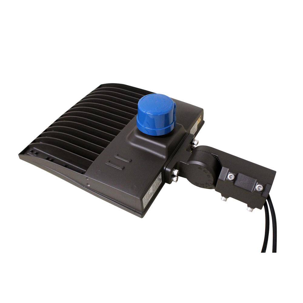 250 Watt Equivalent Integrated LED Bronze Dusk to Dawn Area Light in 50K wi