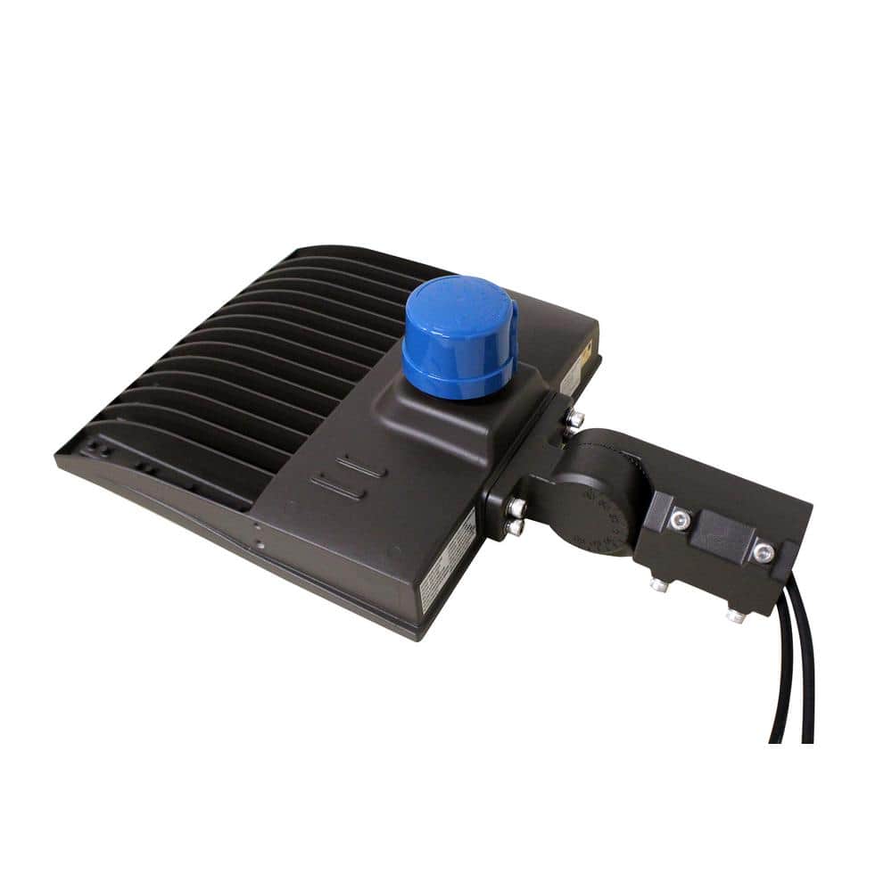 400 Watt Equivalent Integrated LED Bronze Dusk to Dawn Area Light in 50K wi