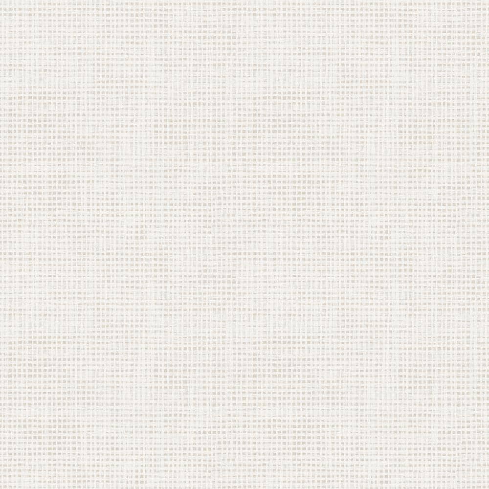 Cream Distressed Linen Textured Peel and Stick Wallpaper