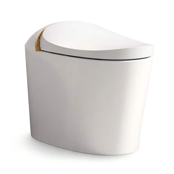 DEERVALLEY Tankless Elongated Smart Bidet Toilet 1.1/1.45 GPF in