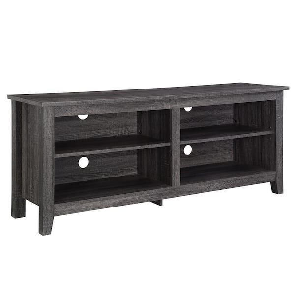 58 in. Columbus Charcoal MDF TV Stand with Adjustable Shelves (Max TV Size 65 in.)
