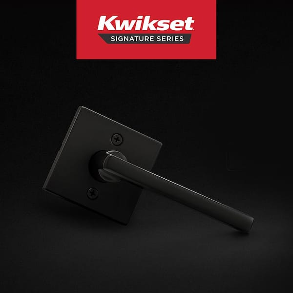 Halifax Square Matte Black Half-Dummy Door Handle