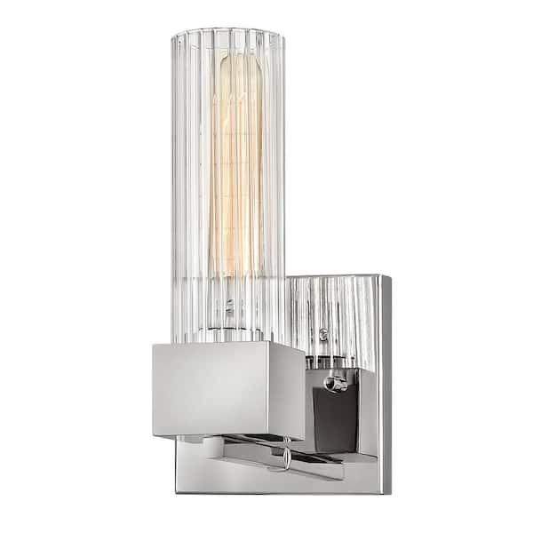 XANDER 5 in. 1-Light Polished Nickel Vanity Light