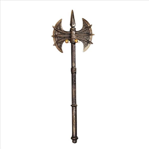 Design Toscano Violet-le-Duc Medieval Double-Sided Cast Iron Display Battle Axe