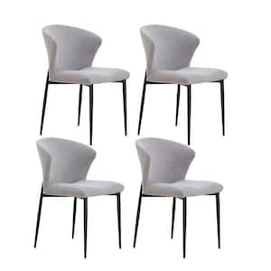 Gray Upholstered Dining Chairs (Set of 4)