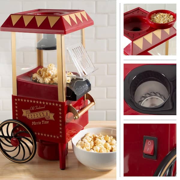 Great Northern Popcorn Red 6 oz. Ounce Foundation Old-Fashioned Movie  Theater Style Popcorn Popper