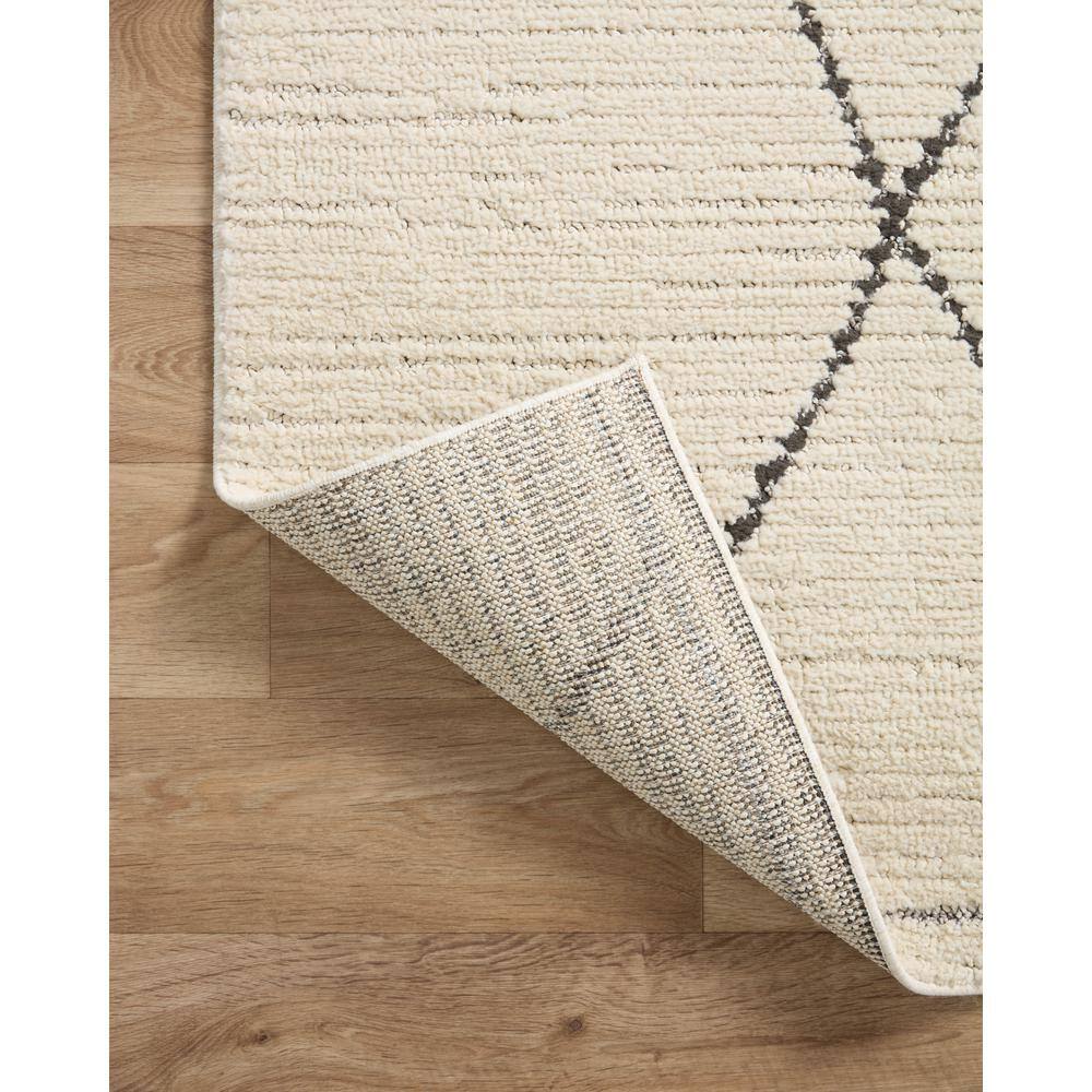 Loloi II Fabian Ivory / Charcoal 2'-7" x 12'-0" Area Rug