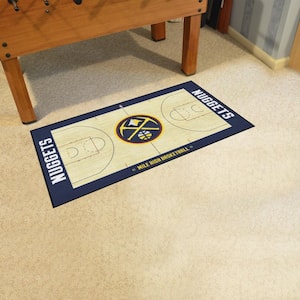 NBA Denver Nuggets 3 ft. x 5 ft. Large Court Runner Rug