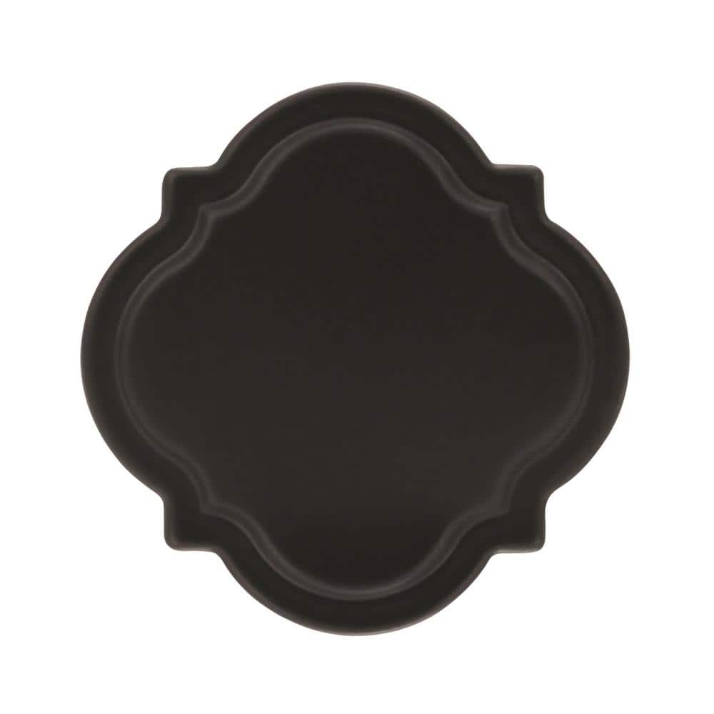 Grace Revitalize Black Bronze Square Cabinet Knob with Mounting Hardware