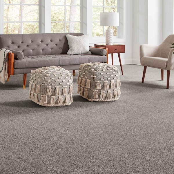 Phenomenal II  - Homestead - Gray 62.7 oz. Triexta Texture Installed Carpet