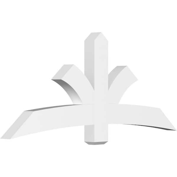 Ekena Millwork Davenport 72 in. W x 30 in. H x 4 in. D Signature Polyurethane Bracket